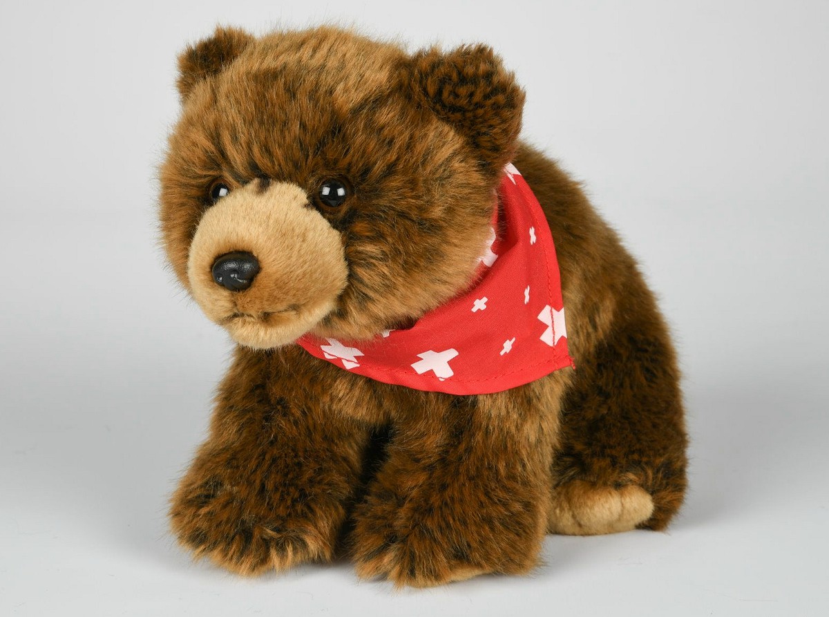 Miś niedźwiedź z chustą Zoo - 23cm