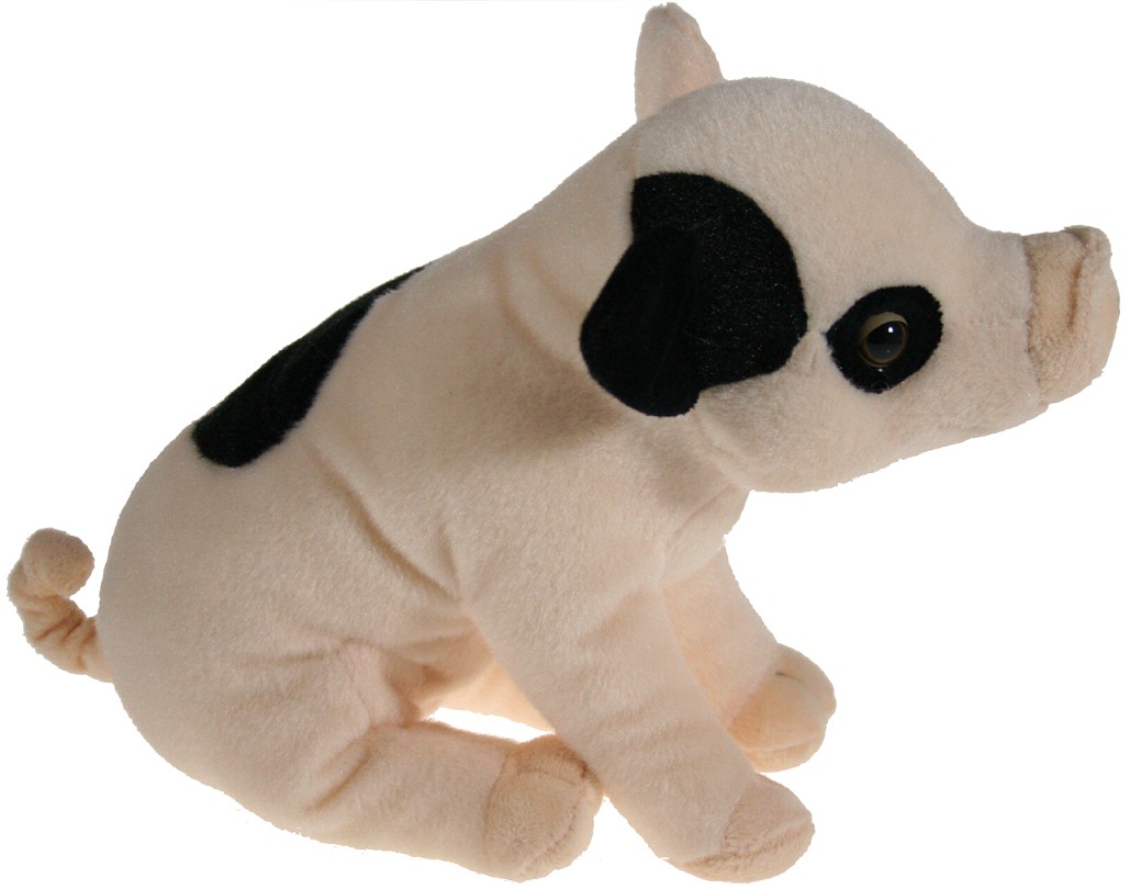 Świnka z łaciatym uchem - 22cm