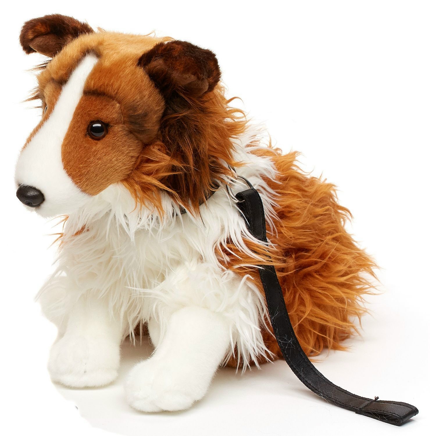 Piesek Owczarek Szkocki Lassie ze smyczą - 25cm