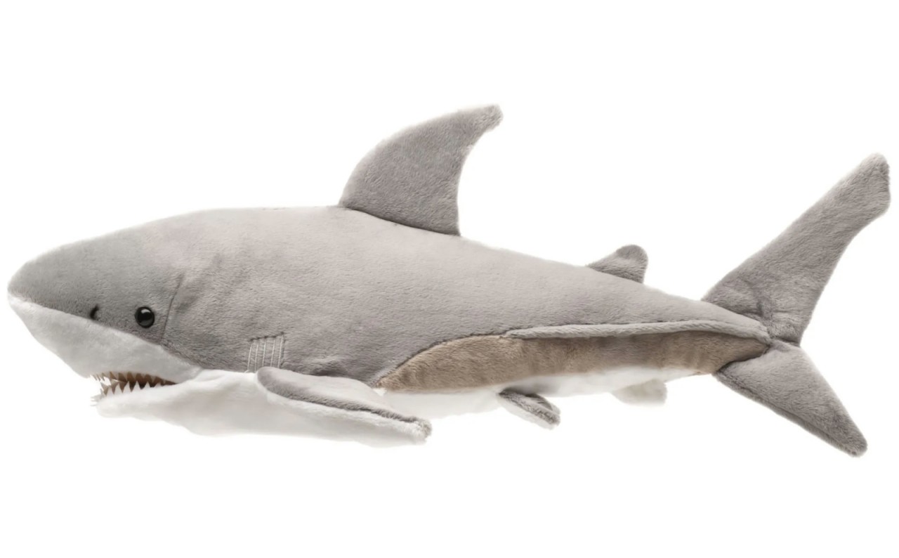 Rekin Żarłacz Biały Pacynka - 50cm