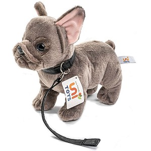 Piesek Buldog francuski ze smyczą - 23cm