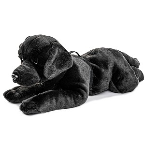 Piesek Labrador Czarny leżący - 61cm Piesek Labrador Czarny leżący - 61cm