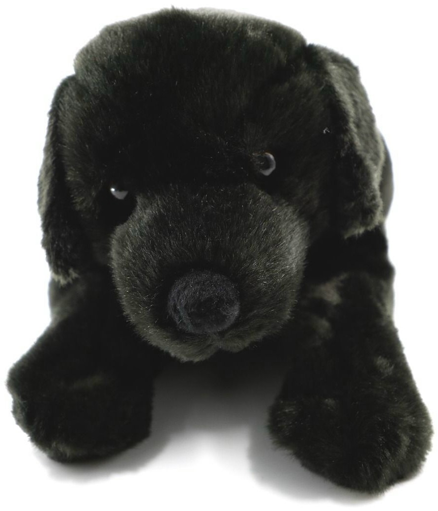 Piesek Labrador Czarny Leżący - 40cm