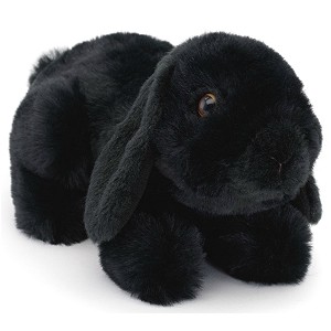 Królik Zajączek Czarny Leżący - 20cm