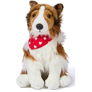 Piesek Owczarek Szkocki Lassie z apaszką - 27cm