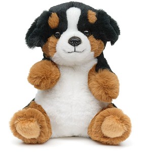 Piesek Berneński Czarny Bernardyn Siedzący - 17cm