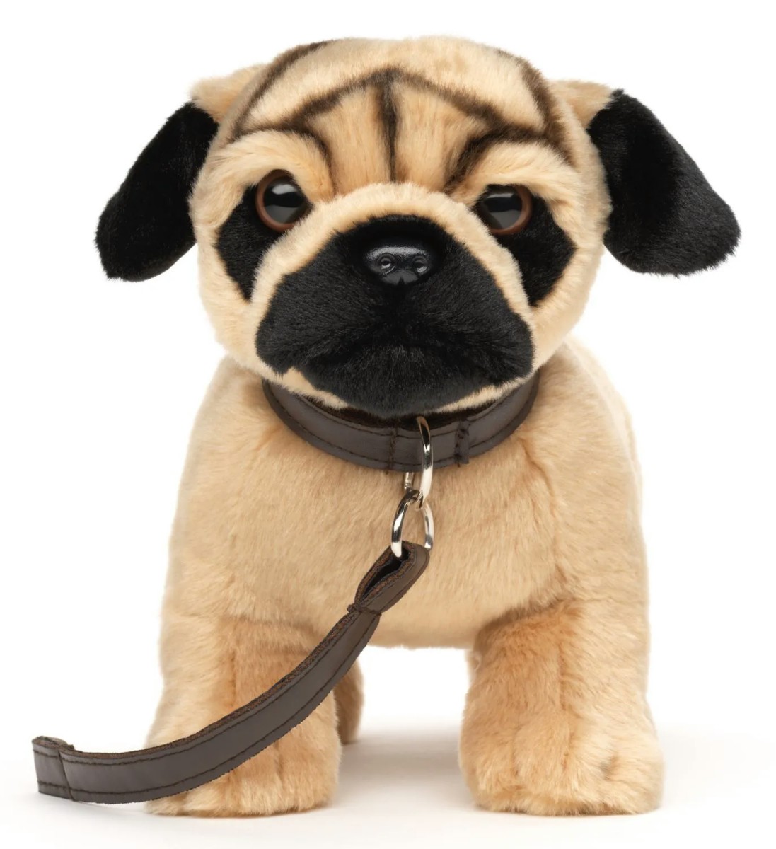 Piesek Buldog Francuski Realistyczny Bulldog ze smyczą - 26cm