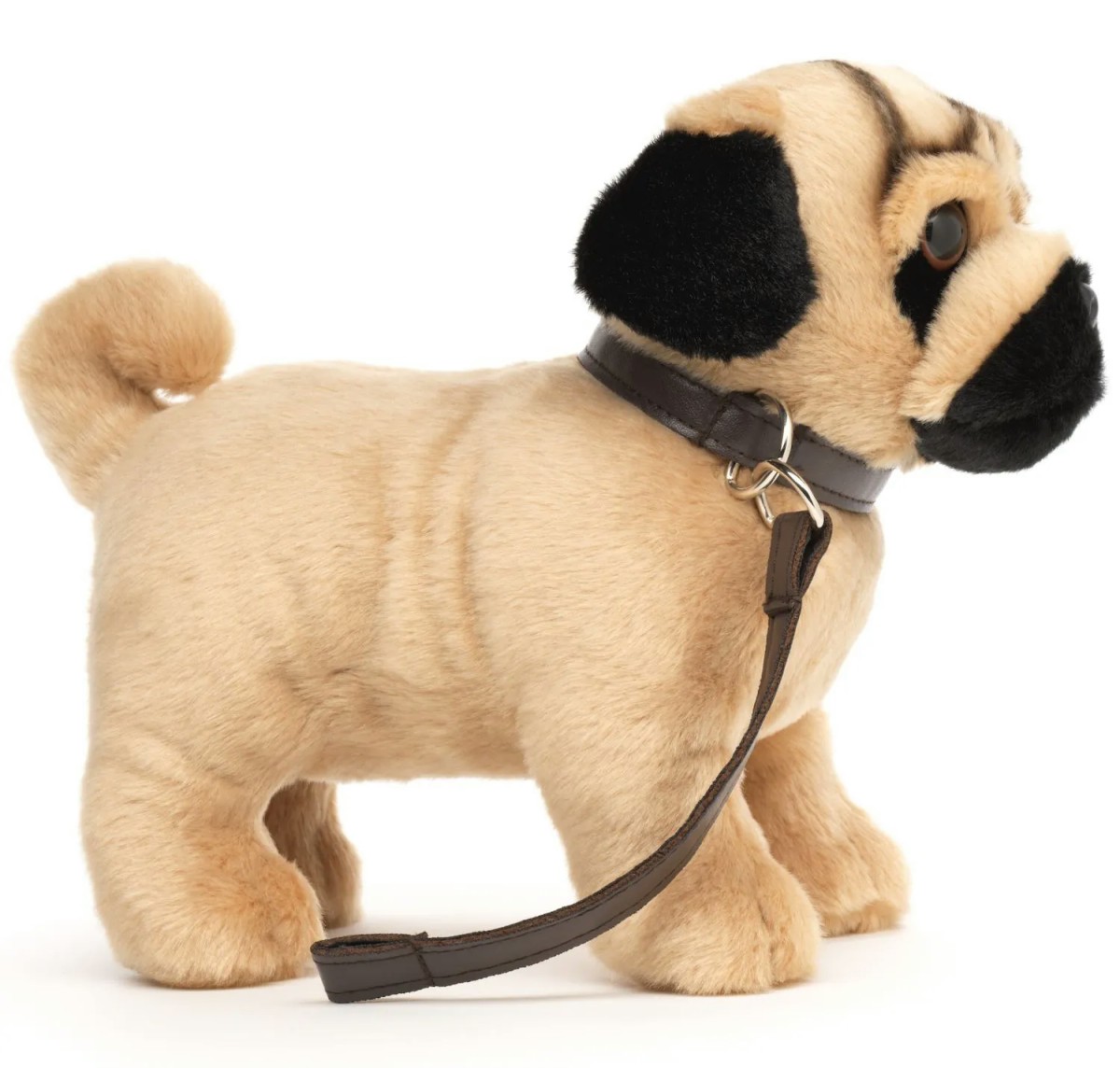 Piesek Buldog Francuski Realistyczny Bulldog ze smyczą - 26cm