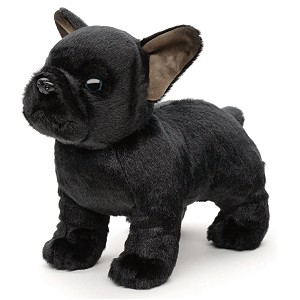 Piesek Buldog Francuski Czarny Bulldog Realistyczny - 26cm