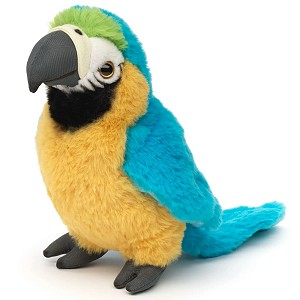 Papuga Ara Realistyczna Błękitna - 20cm