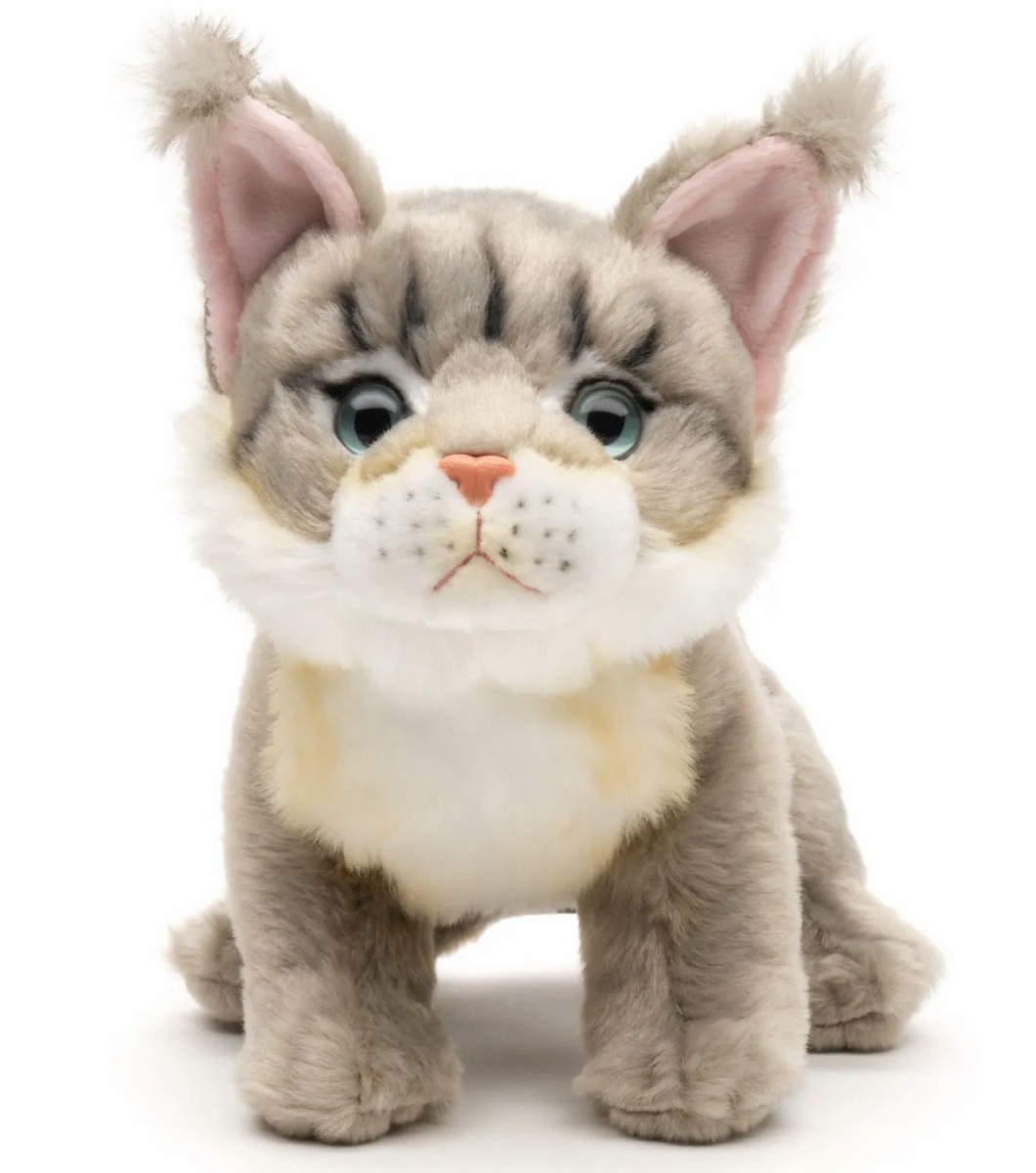 Kotek Maine Coon Szary - 18cm