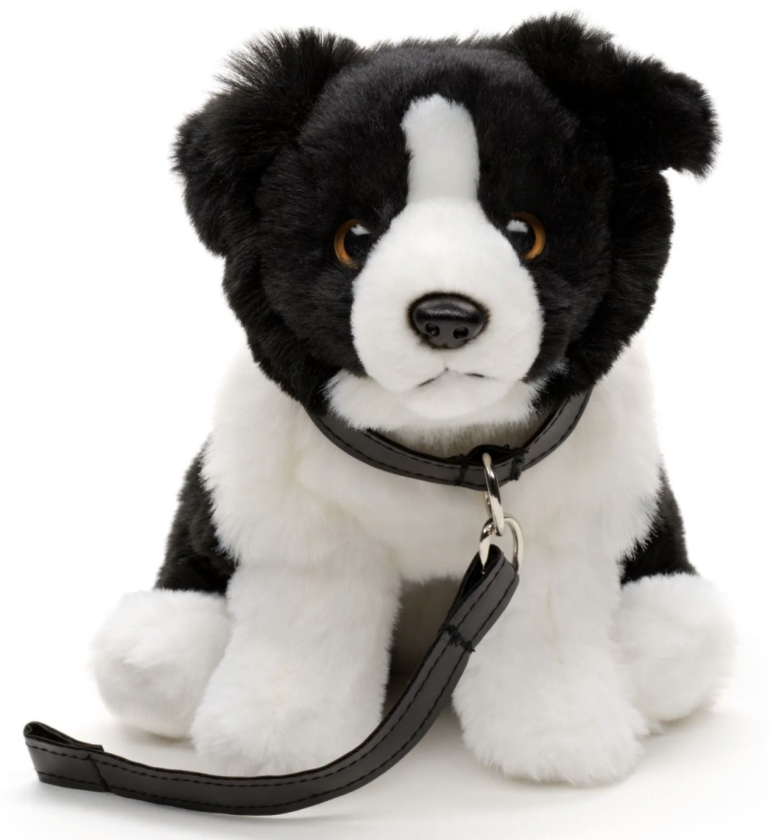 Piesek Border Collie Realistyczny ze smyczą - 20cm