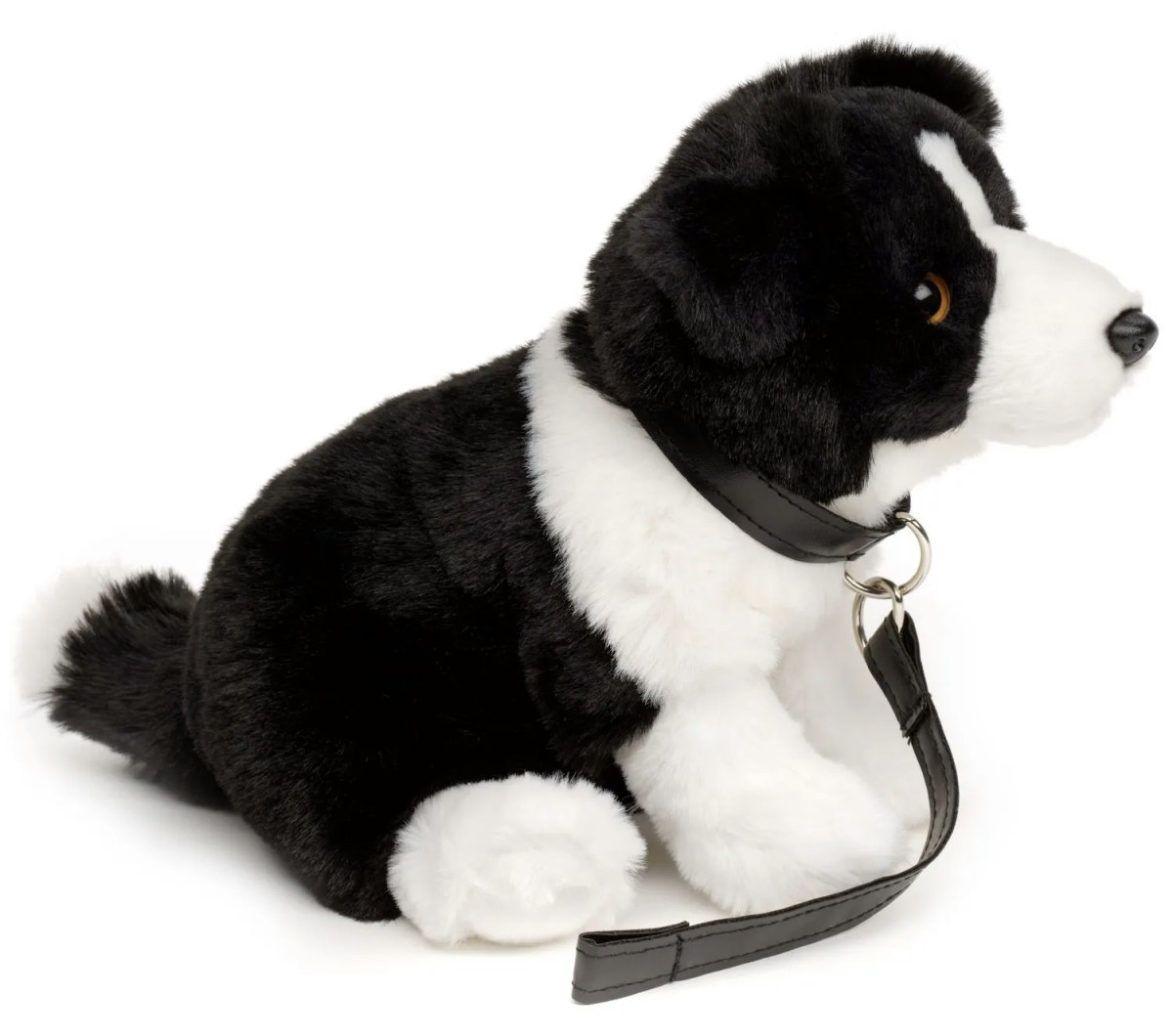 Piesek Border Collie Realistyczny ze smyczą - 20cm