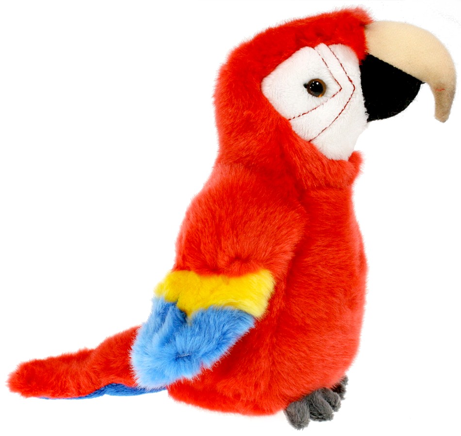 Papuga Ara czerwona - 21cm