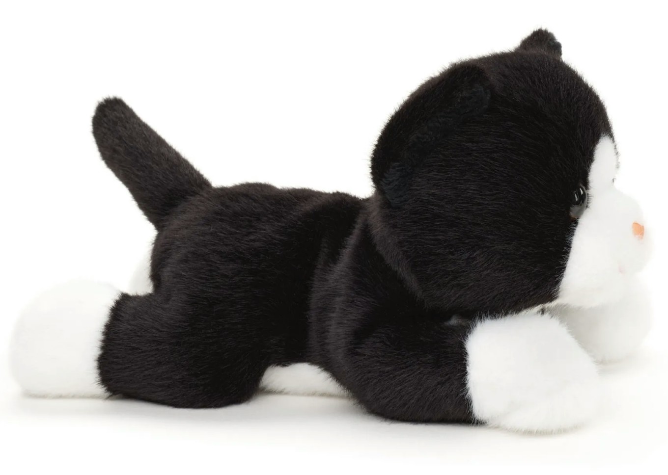 Kotek Czarno-Biały Leżący - 20cm