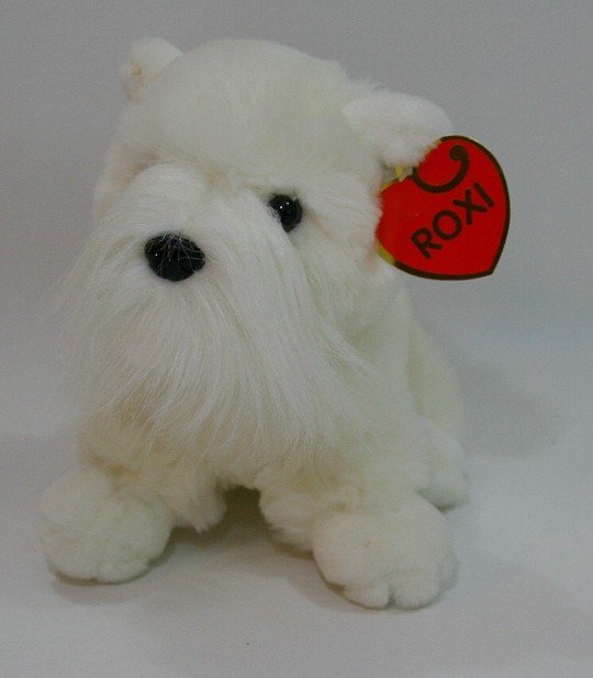 Pies Biały Maluch ROXI - 20cm