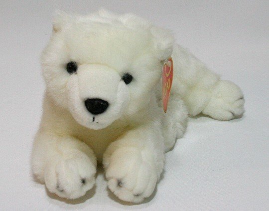Miś Niedźwiedź Polarny Leżący - 27cm
