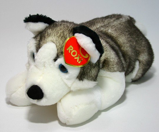 Pies Husky Leżący ROXI - 40cm