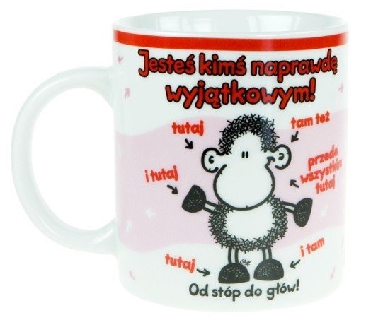 Kubek Sheepworld Jesteś kimś wyjątkowym 0,33l - 10cm