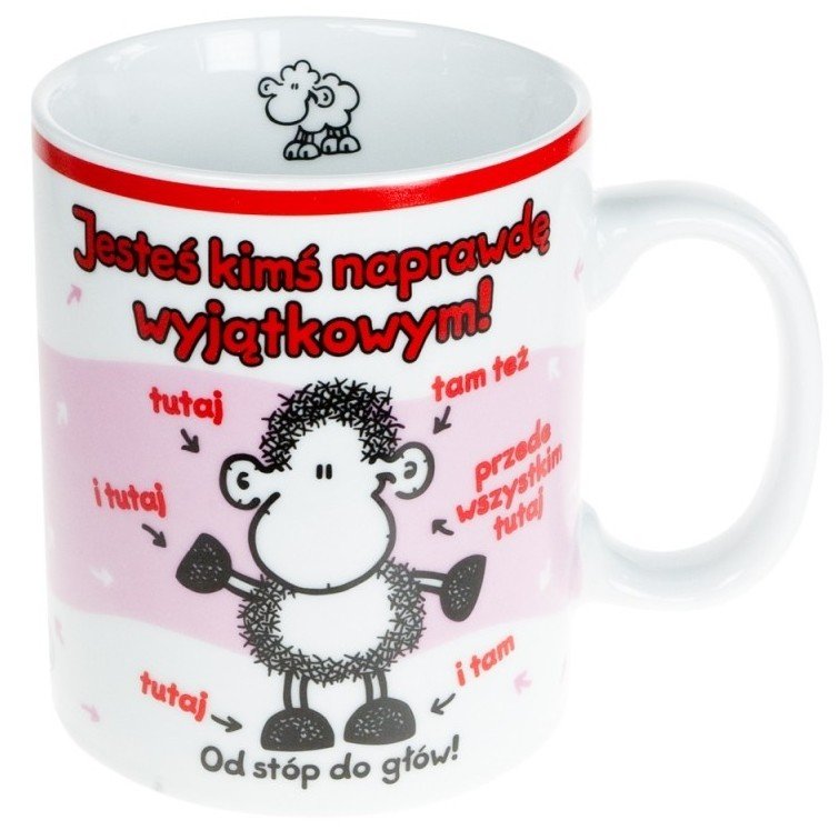 Kubek Sheepworld Gigant Jesteś Kimś Wyjątkowym 0,75l - 13cm