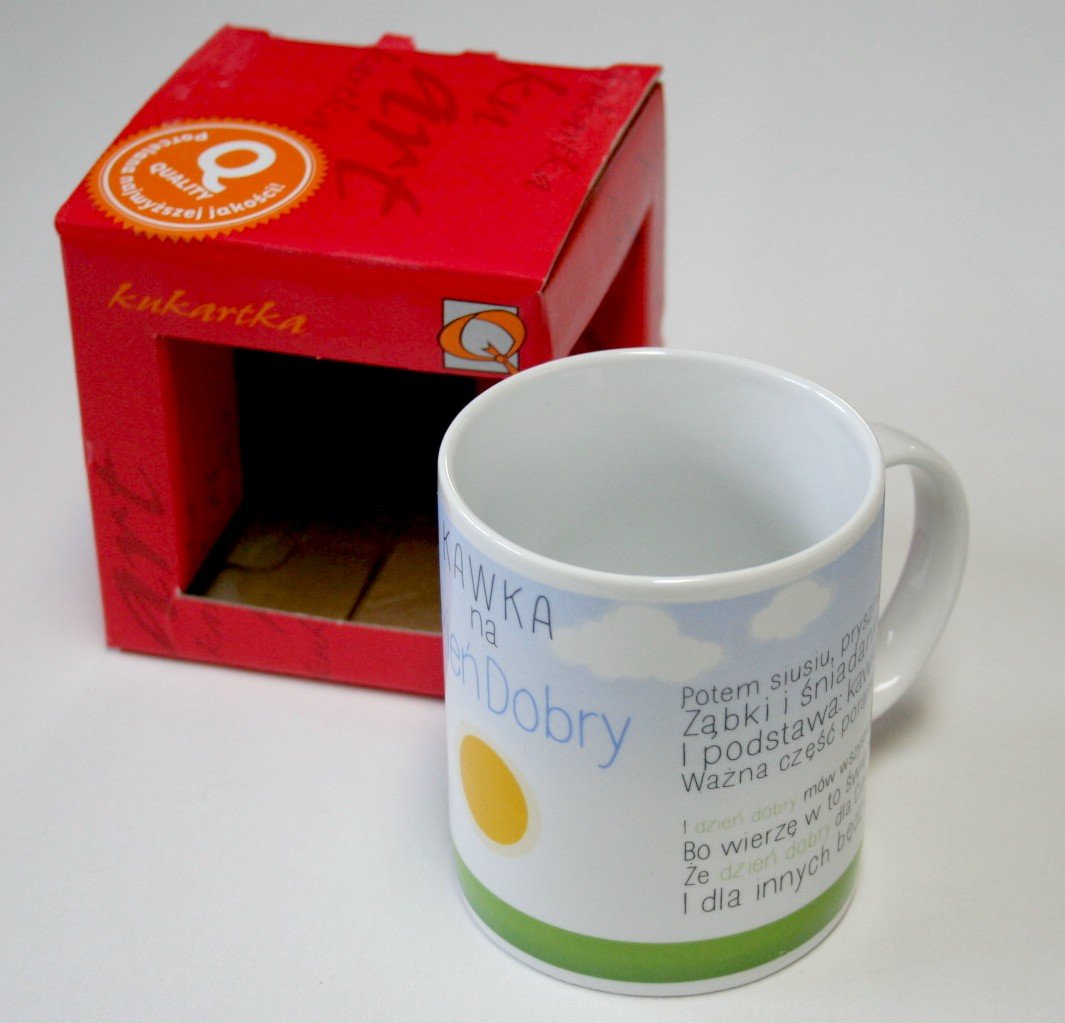 Kubek Kawka na Dzień Dobry 0,33l - 10cm