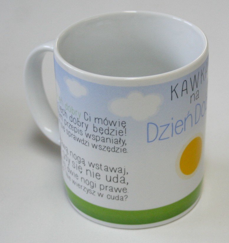 Kubek Kawka na Dzień Dobry 0,33l - 10cm