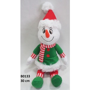 Bałwanek Świąteczny w szaliku - 30cm