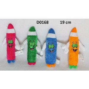 Długopis Pluszowy Kredka 4 wzory - 19cm