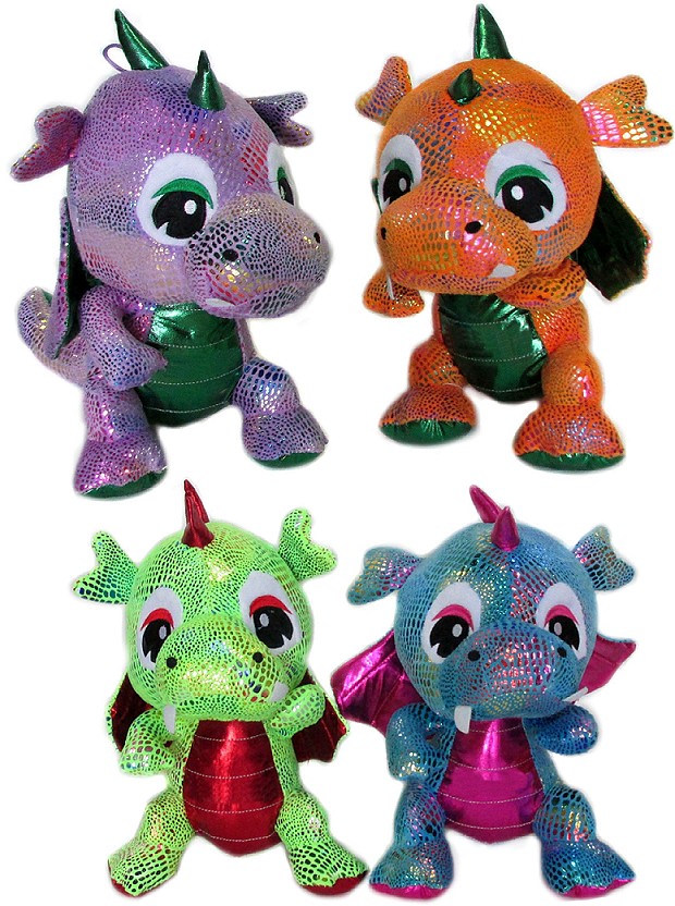 Dinozaur Smok 4 kolory - 35cm