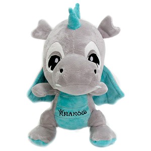Smok dinozaur Krakw szary - 25cm