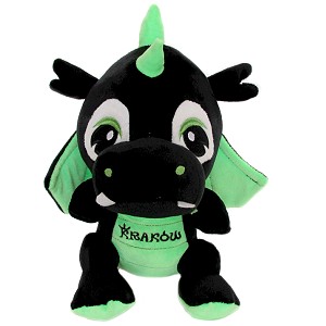 Smok dinozaur Kraków czarny - 31cm Smok dinozaur Kraków czarny - 31cm
