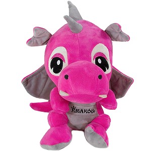 Dinozaur smok Kraków różowy - 15cm Dinozaur smok Kraków różowy - 15cm