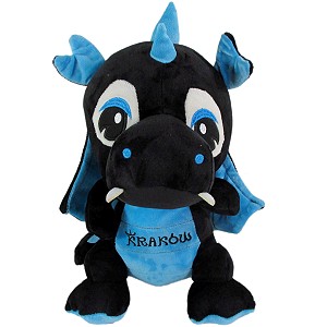 Dinozaur Smok Krakw czarno-niebieski - 25cm