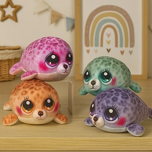 Foka Wielobarwna 4 kolory - 20cm