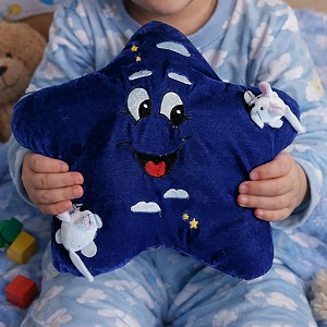 Poduszka Gwiazdka Niebieska Gwiazda - 33cm