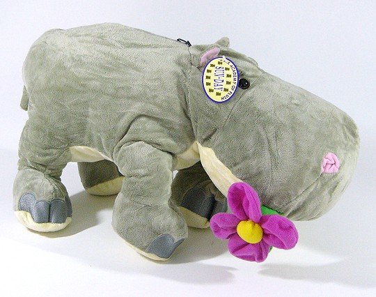 Hipopotam z kwiatkiem - 50cm