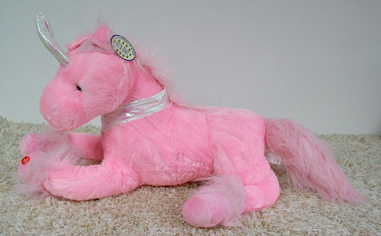 Jednorożec Koń Różowy - 60cm