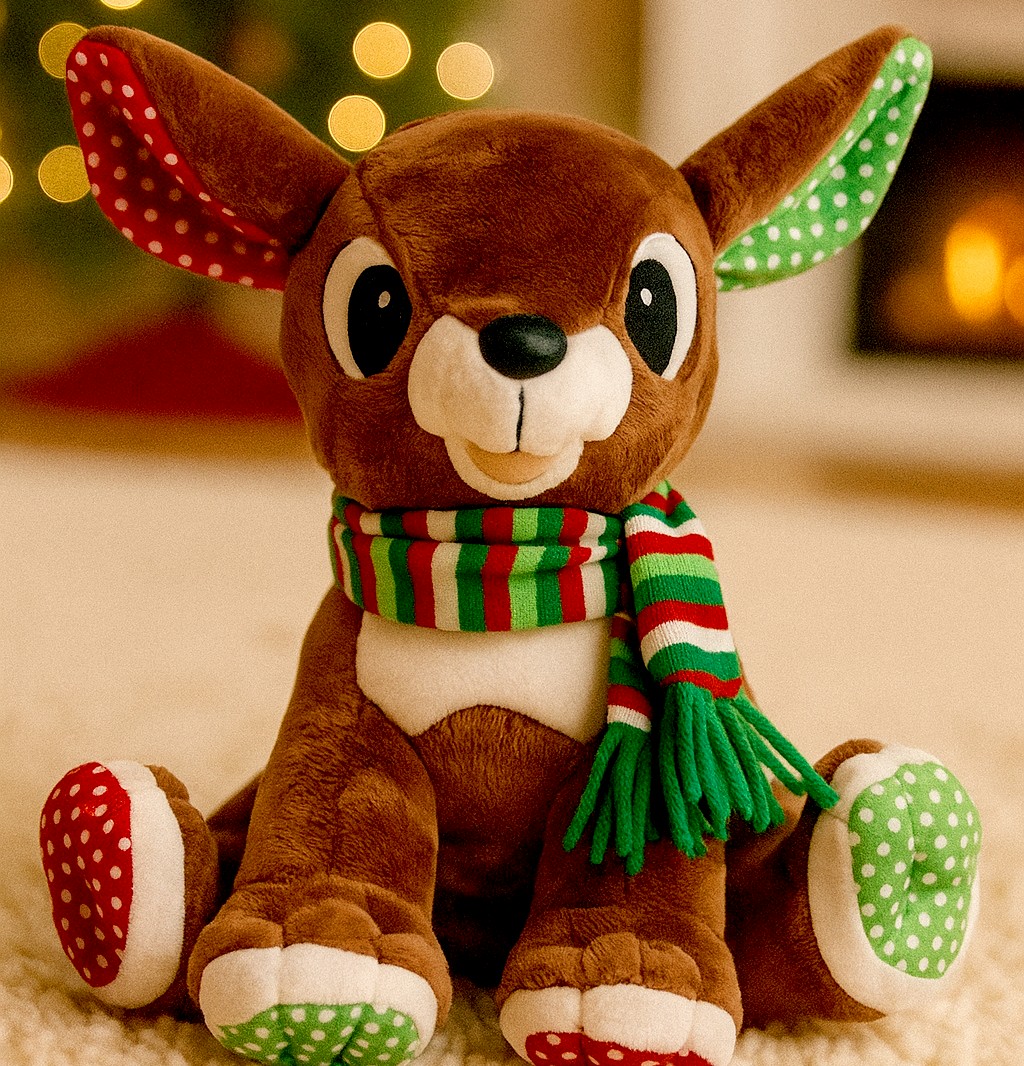 Sarna Jelonek Leśny Świąteczny Sarenka - 28cm