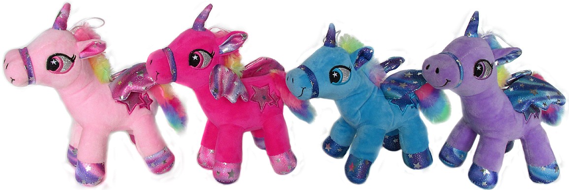 Jednorożec 4 kolory - 19cm