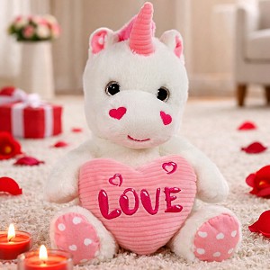 Jednorożec Love z sercem - 23cm