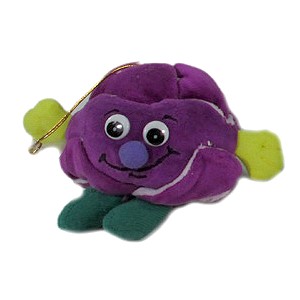 Kapusta pluszowa warzywo 4 kolory - 8cm