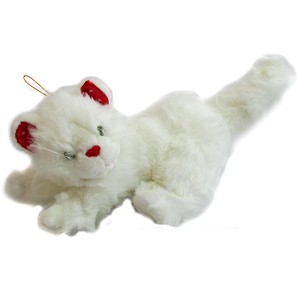 Kot Biały Puszek (Głos) - 29cm