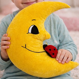 Poduszka Księżyc z biedronką - 38cm