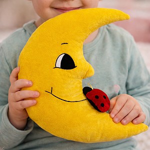 Poduszka Księżyc z biedronką - 27cm