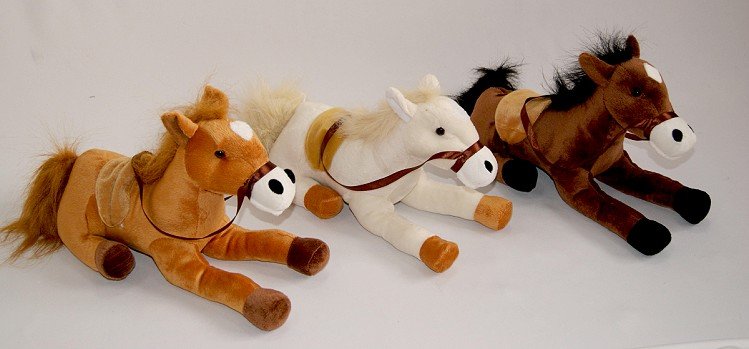 Koń leżący 3 kolory (Głos) - 33cm