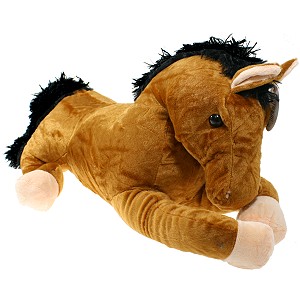 Koń brązowy Konik (Głos) - 35cm