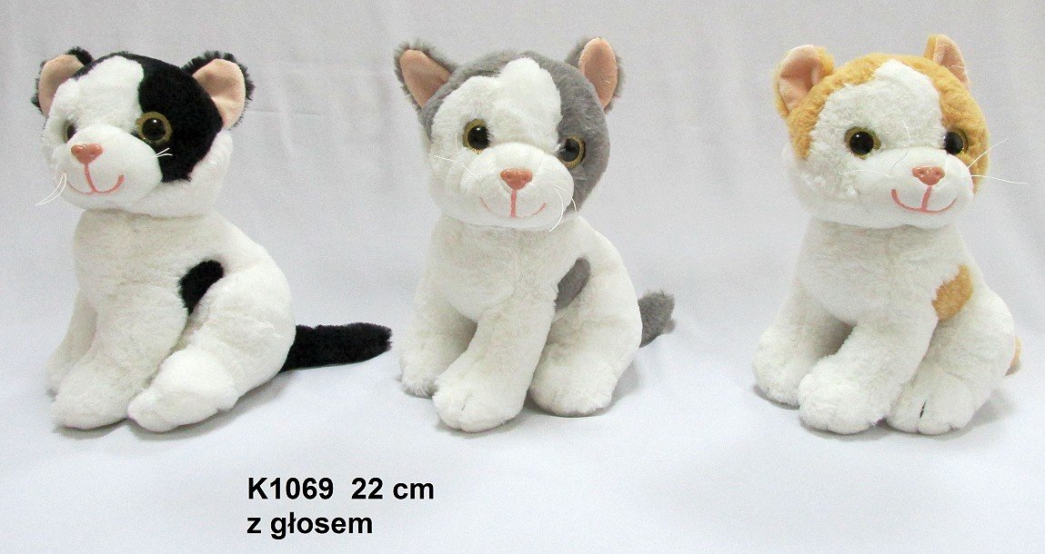 Kot Śmieszek 3 kolory (Głos) - 22m