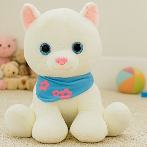 Kotek Kremowy Siedzący - 60cm