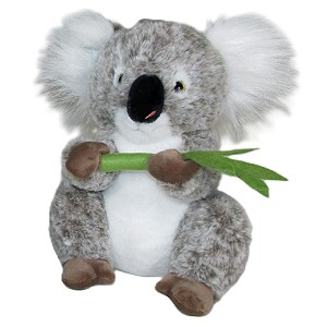 Miś Koala z liściem 2 kolory - 25cm