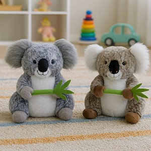 Miś Koala z liściem 2 kolory - 40cm